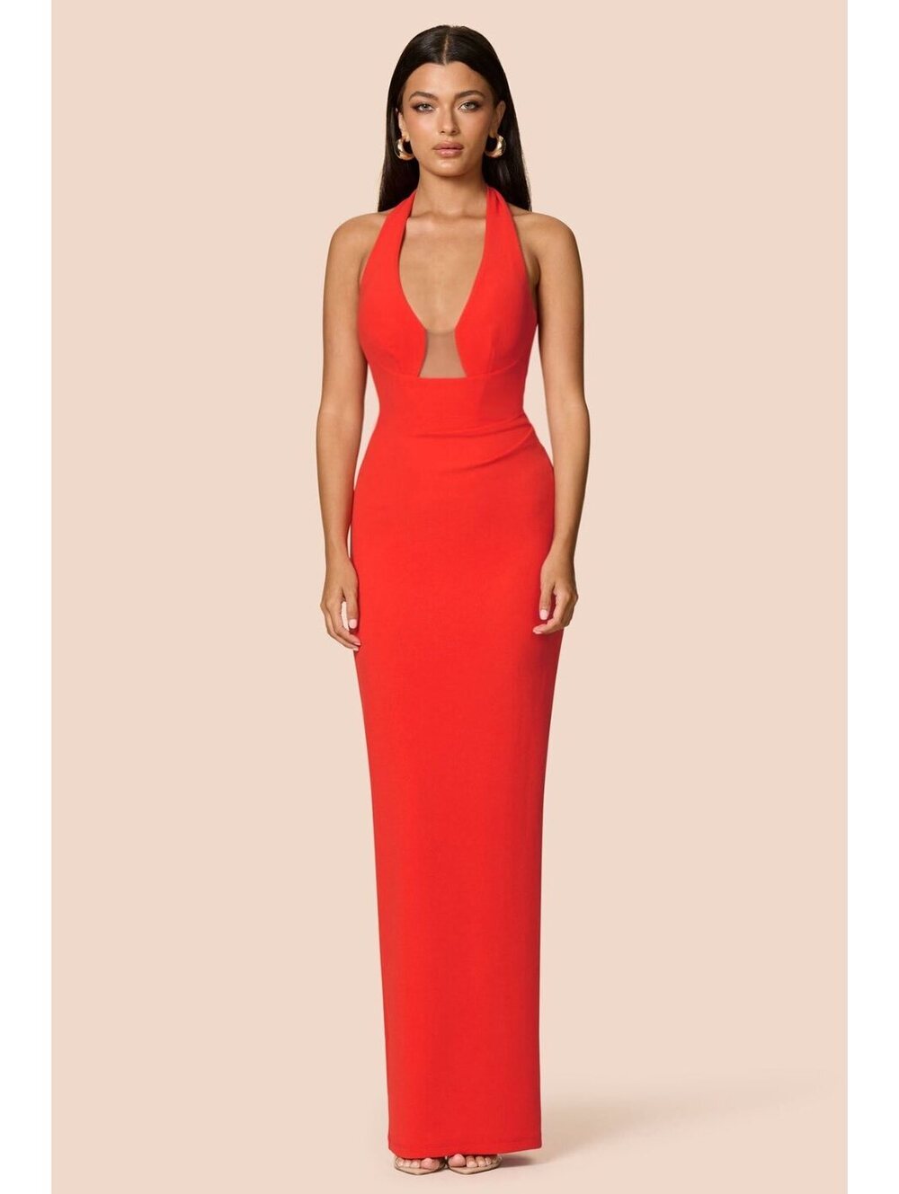 Nookie DEMI GOWN cherry maxi